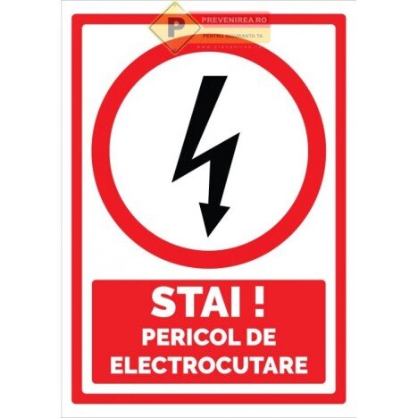 Indicator special pericol de electrocutare